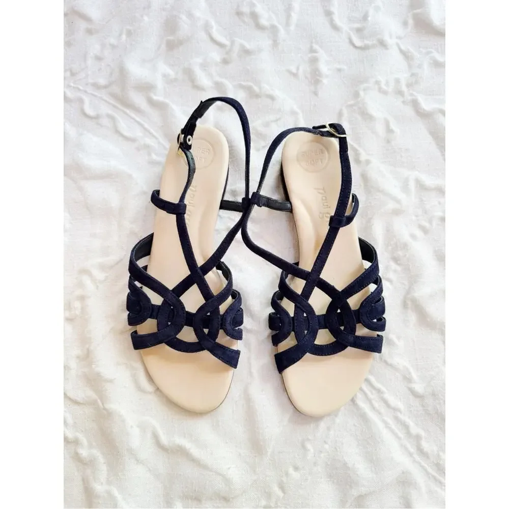 Paul Green Navy Rumi Sandal Size 7.5